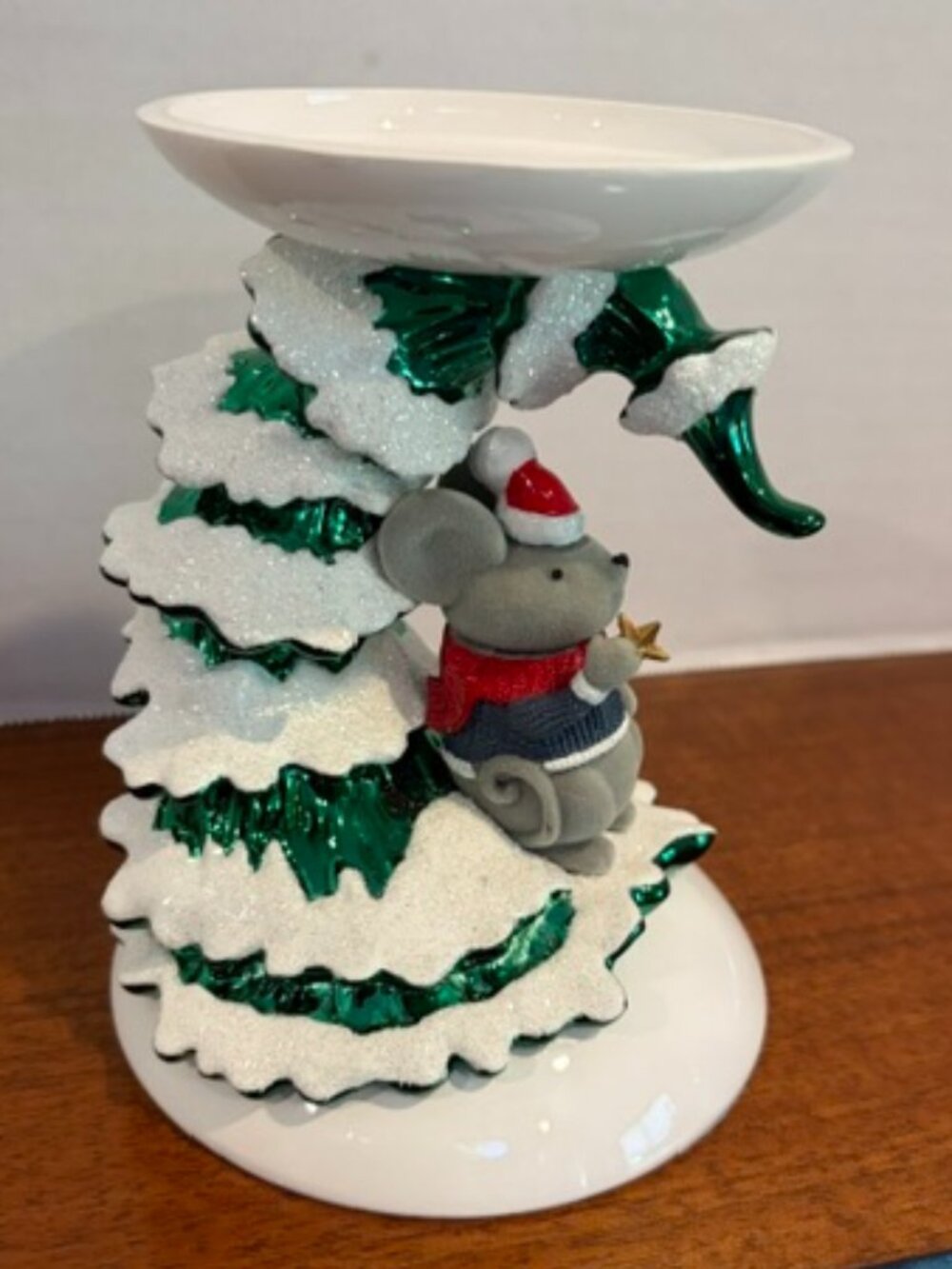Bath & Body Works Christmas Tree Mouse Candle Holder